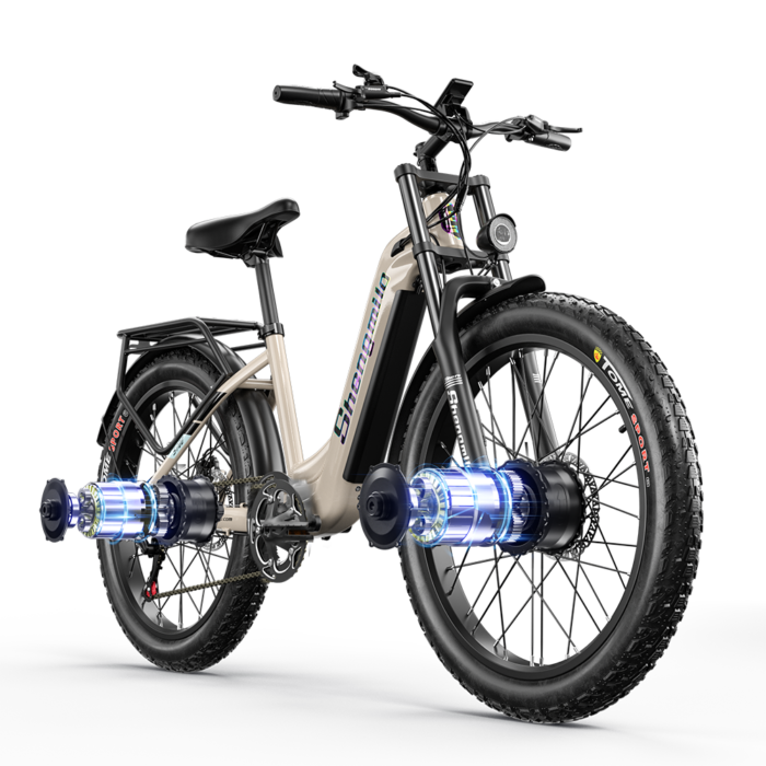 Shengmilo S700 1000W*2 Dual Motor Electric Bike 17.5Ah Samsung Battery - Image 22