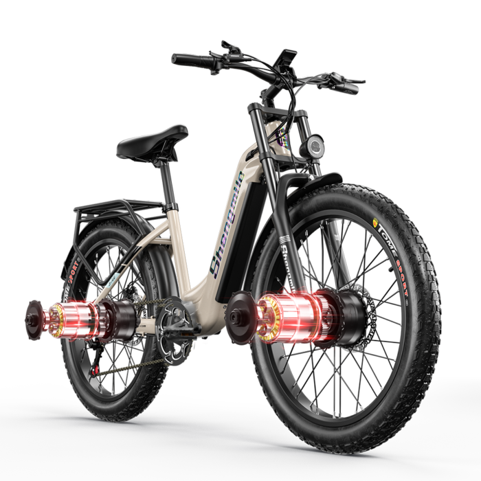 Shengmilo S700 1000W*2 Dual Motor Electric Bike 17.5Ah Samsung Battery - Image 25