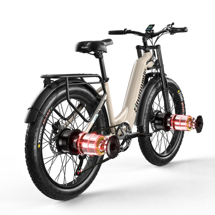 Shengmilo S700 1000W*2 Dual Motor Electric Bike 17.5Ah Samsung Battery - Image 24